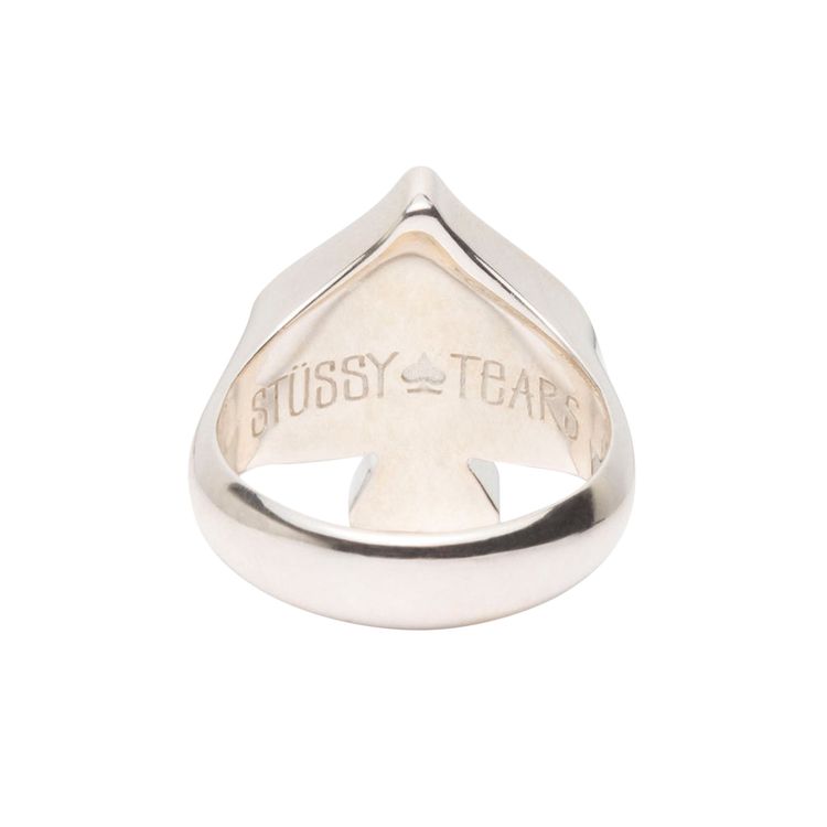 Stussy x Denim Tears Spade Ring Silver