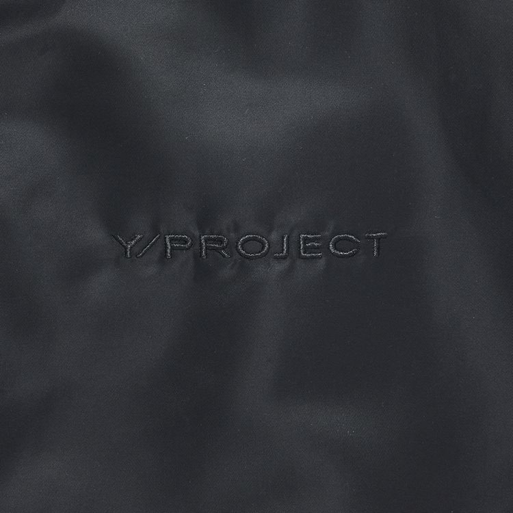 YProject Insert Hood Padded Bomber Jacket Black