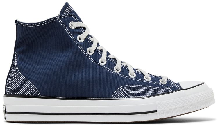Converse Chuck 70 High Multi Stitch Cotton   Navy