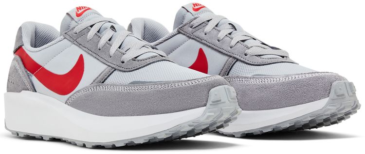 Nike Waffle Debut Wolf Grey University Red