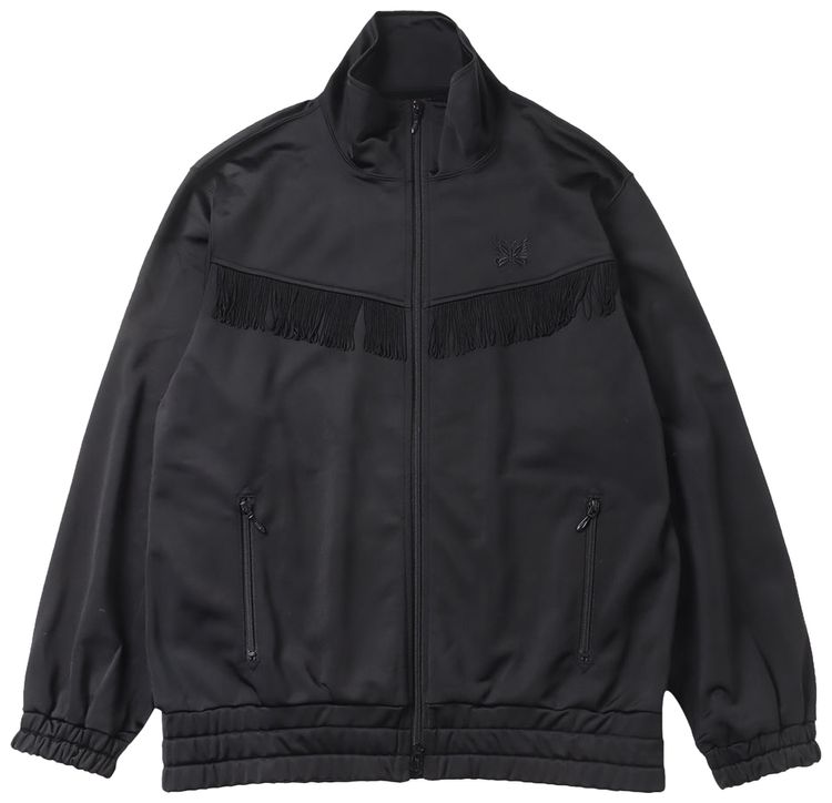 Needles Fringe Track Jacket Jersey Black