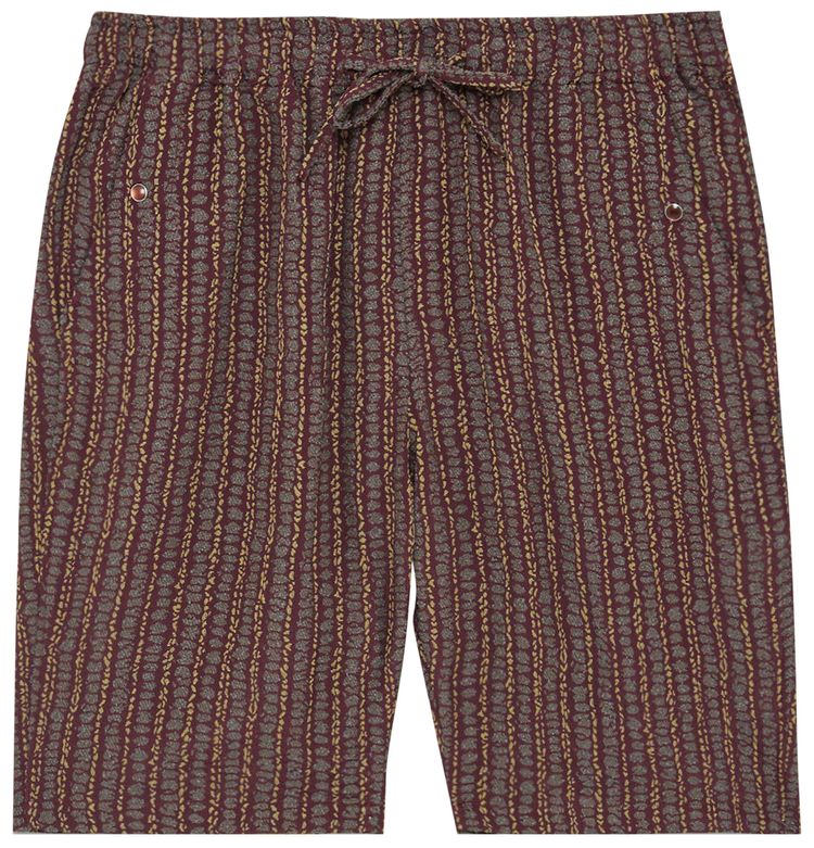Needles String Cowboy Shorts Bordeaux