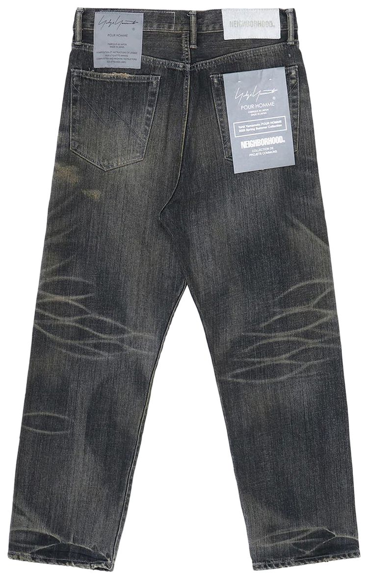 Yohji Yamamoto x Neighborhood Savage Denim DP Basic Pants Black