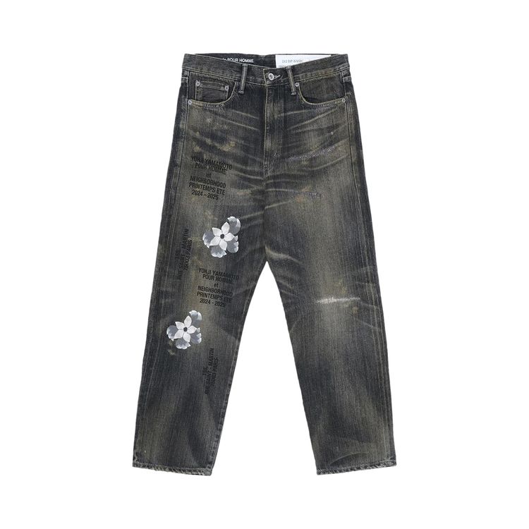 Yohji Yamamoto x Neighborhood Savage Denim DP Basic Pants Black