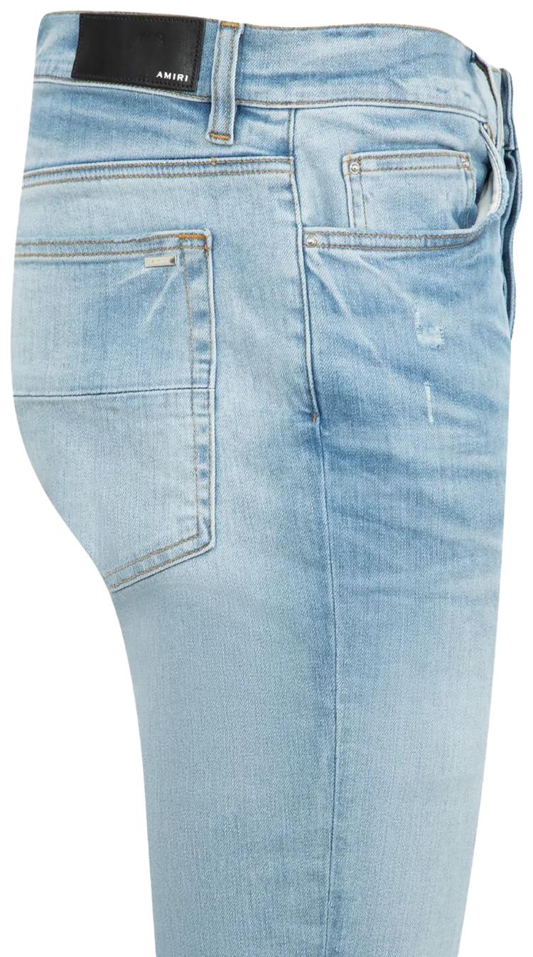 Amiri Starburst Applique Skinny Jean Perfect Indigo