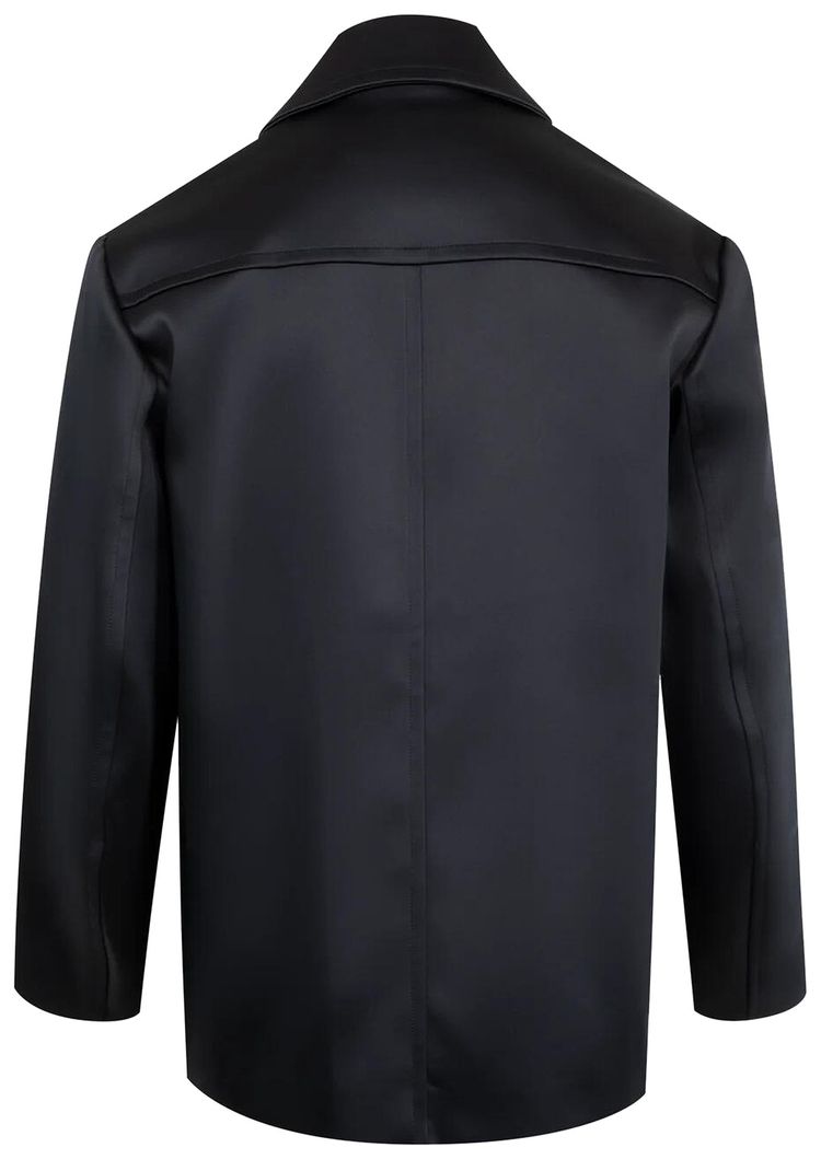 Dries Van Noten Double Breasted Coat Navy