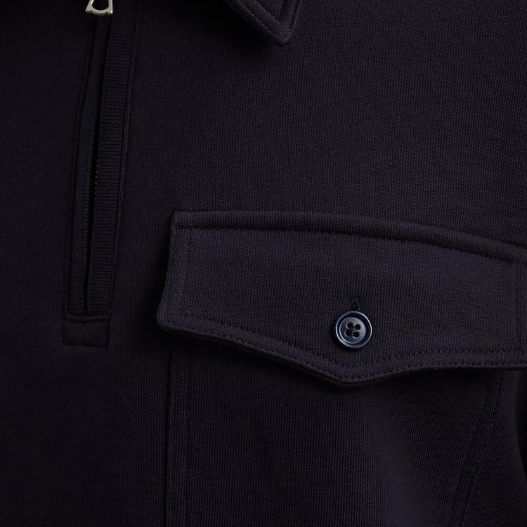 Dries Van Noten Quarter Zip Sweater Navy