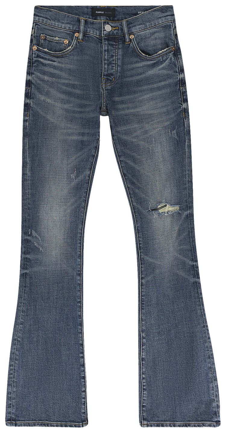PURPLE BRAND Flare Jeans Dark Indigo