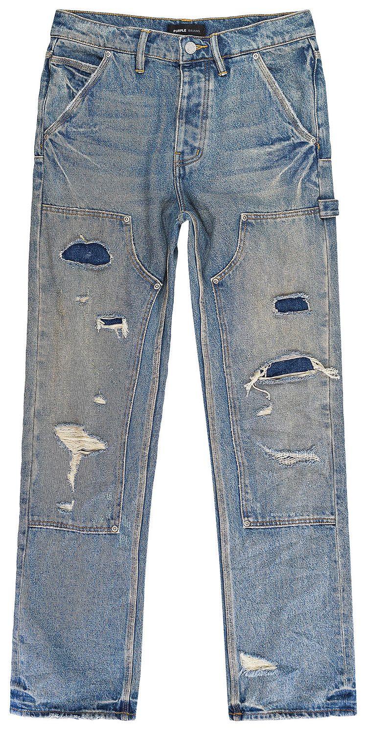 PURPLE BRAND Relaxed Carpenter Jeans Mid Indigo
