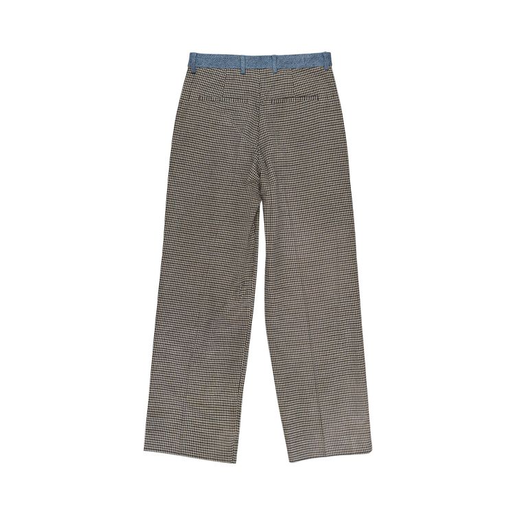 Our Legacy Check Print Borrowed Chino Trousers Brown