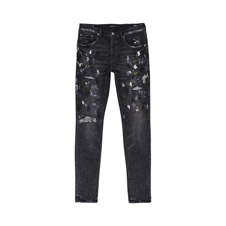 PURPLE BRAND Destroy Jeans Black