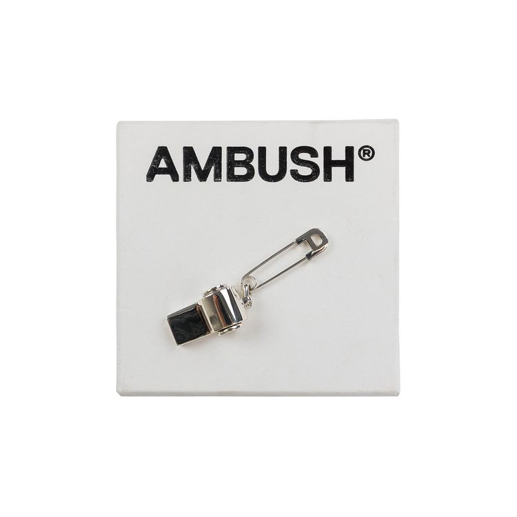 Ambush Whistle Charm Earrings Silver