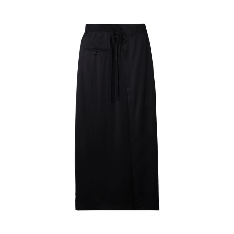 MM6 Maison Margiela Long Lining Skirt Black