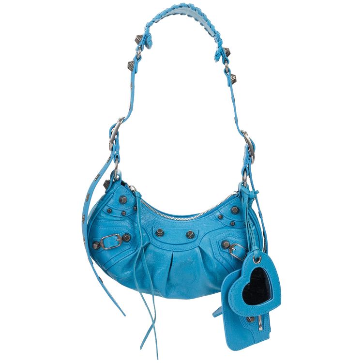 Balenciaga Le Cagole XS Shoulder Bag Cyan