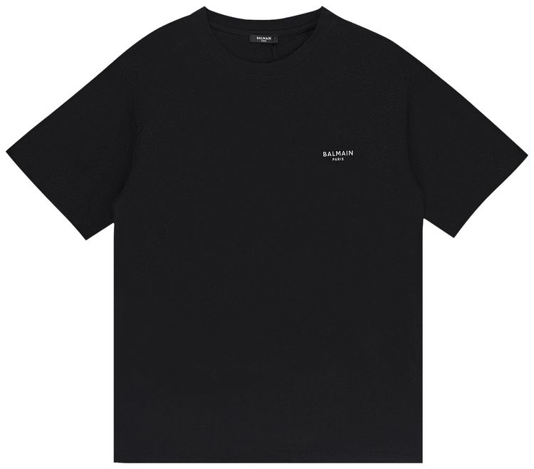 Balmain Pocket Logo T Shirt Black