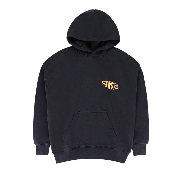 PURPLE BRAND Heavy Dry Fleece Pullover Hoodie Black
