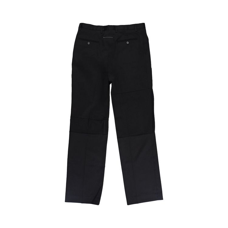 MM6 Maison Margiela Straight Leg Trousers Black