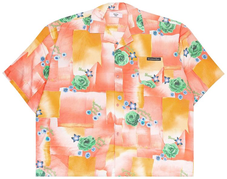 Martine Rose Boxy Hawaiian Shirt Pink