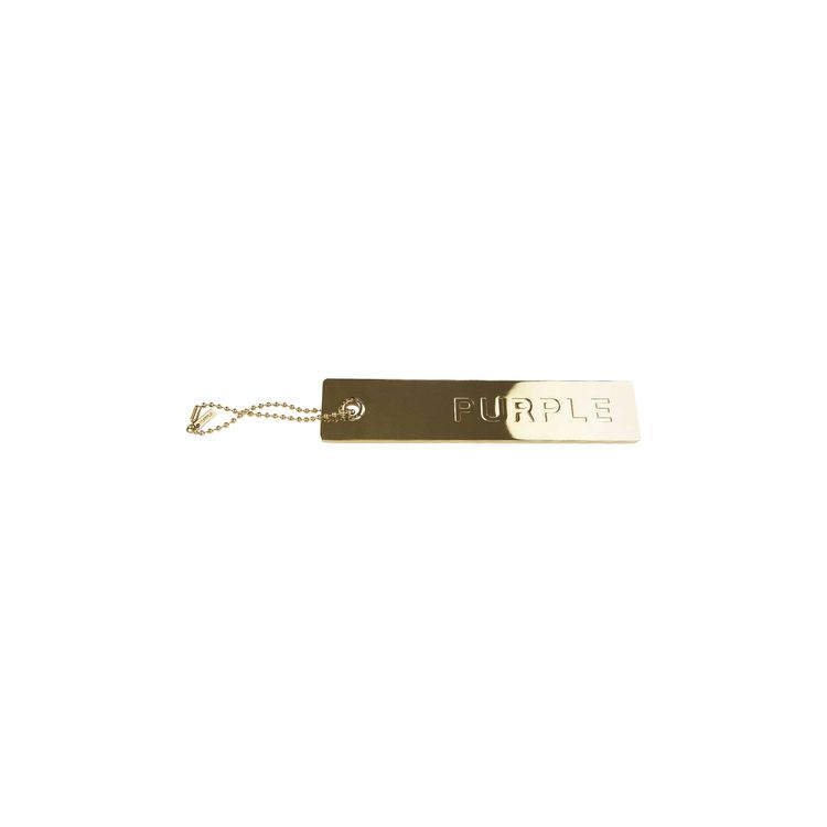 PURPLE BRAND Metal Hang Tag Gold