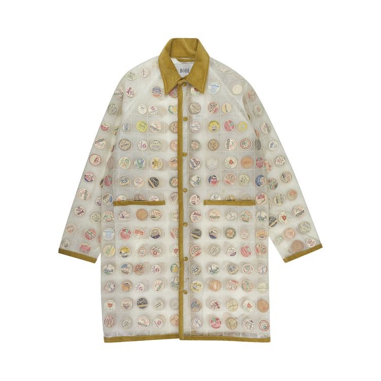Bode Milk Cap Rain Jacket TanClear