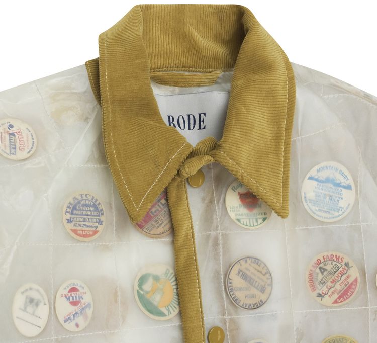 Bode Milk Cap Rain Jacket TanClear