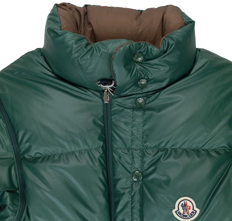 Moncler Verone 1 Reversible Down Jacket GreenBrown
