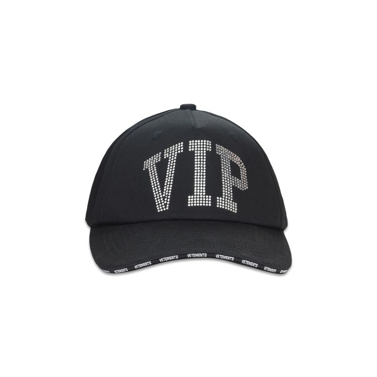 Vetements VIP Crystal Cap Black