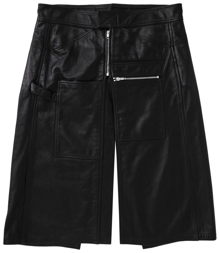 Vetements Runway Leather Skirt Black