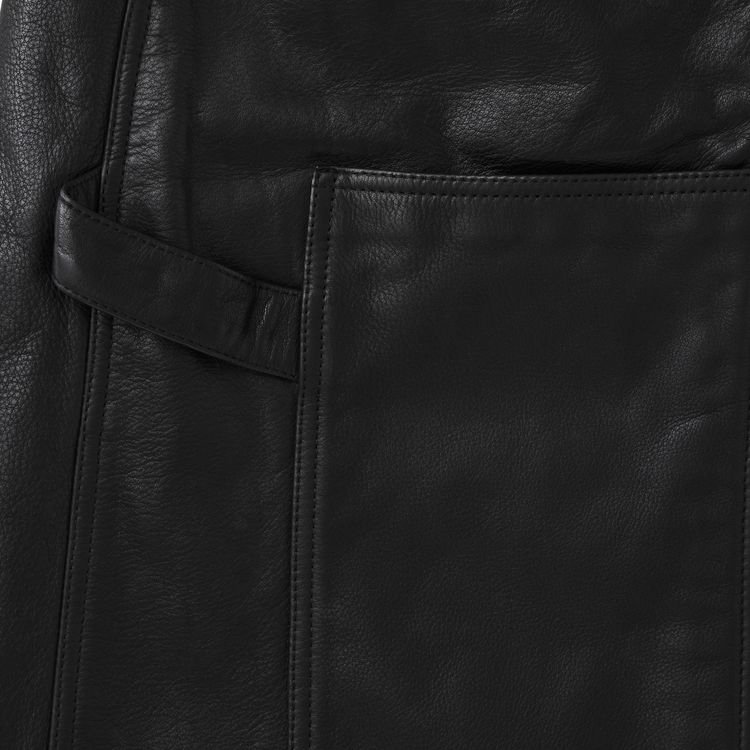 Vetements Runway Leather Skirt Black