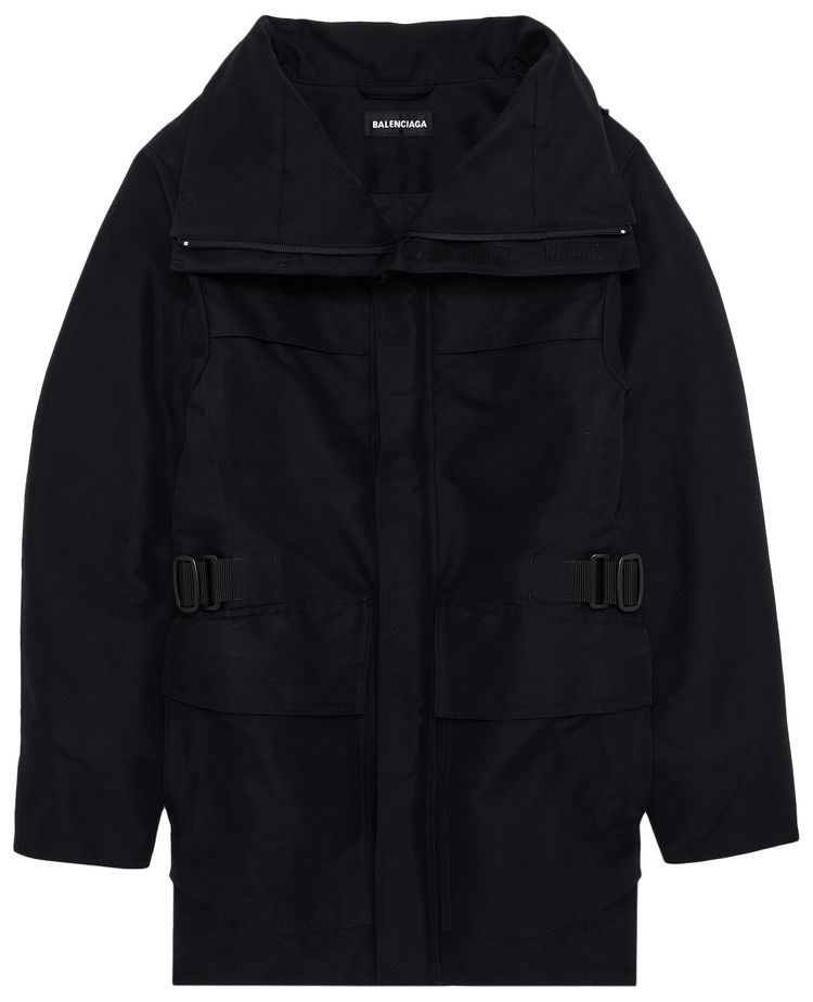 Balenciaga Incognito Swing Utility Parka Black