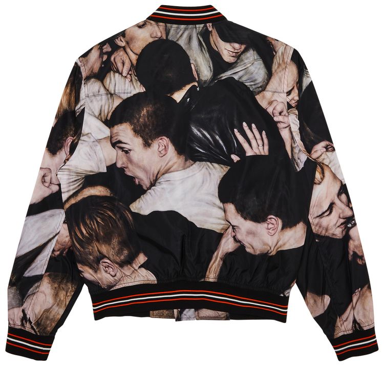 Dior  Kris Van Assche Mosh Pit Bomber Jacket Multicolor