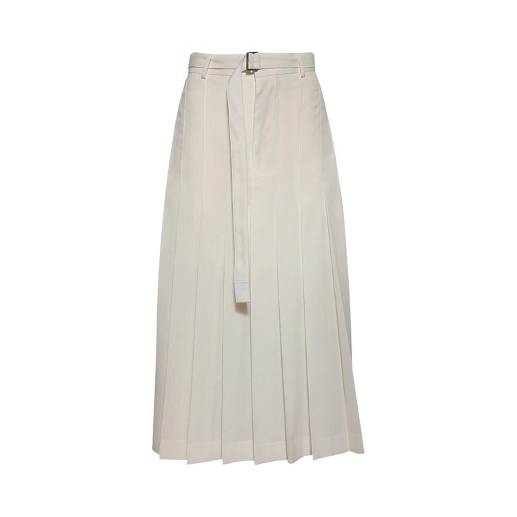 Sacai Suiting Skirt Off White