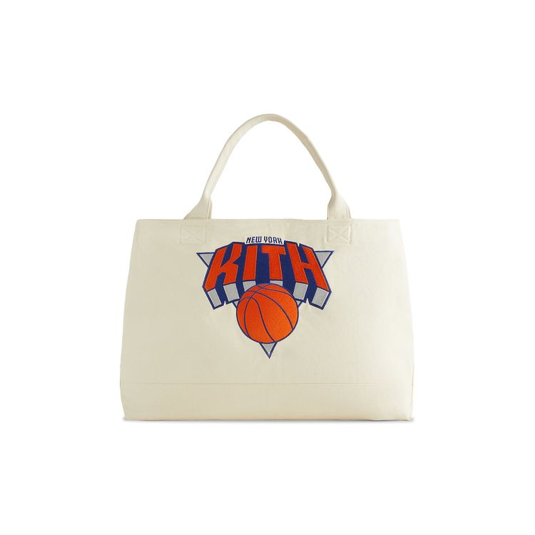 Kith For The New York Knicks Canvas Tote Sandrift