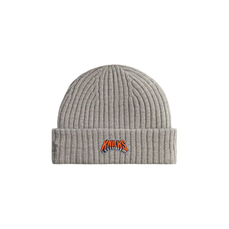 Kith For The New York Knicks Archway Beanie Light Heather Grey