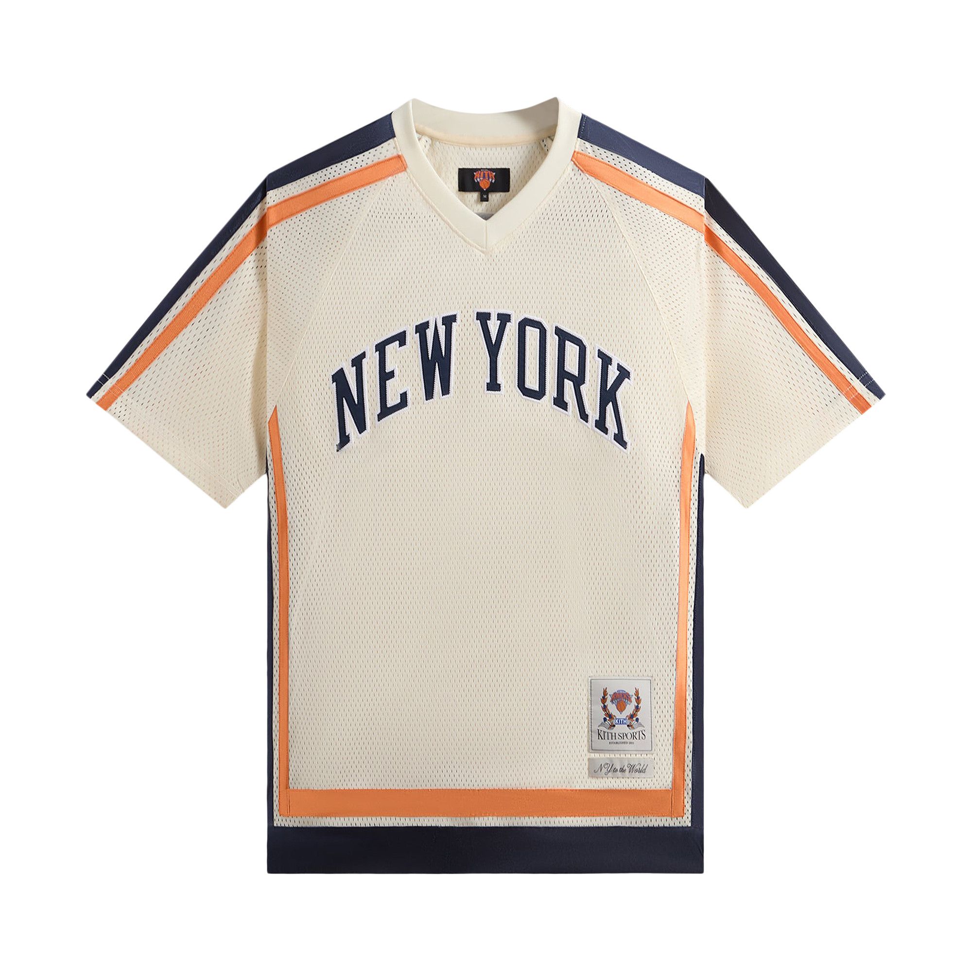 KITH NYC メッシュ レオン ジャージトップ　25SS Buy Kith For The New York Knicks Mesh Leon Top 'Sandrift