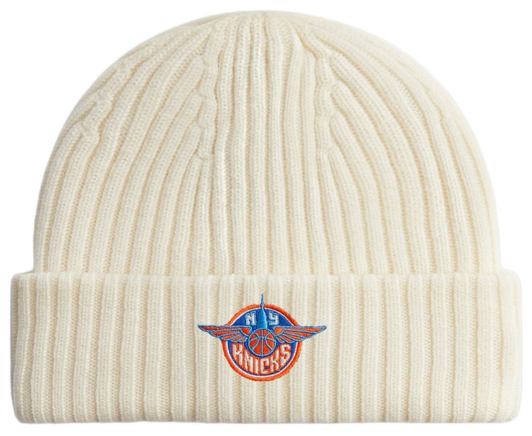 Kith For The New York Knicks Wings Logo Beanie Sandrift