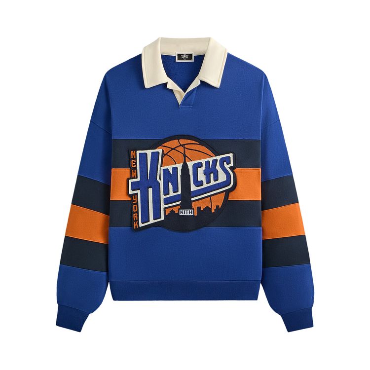 Kith For The New York Knicks Ball Nelson Collared Pullover Current
