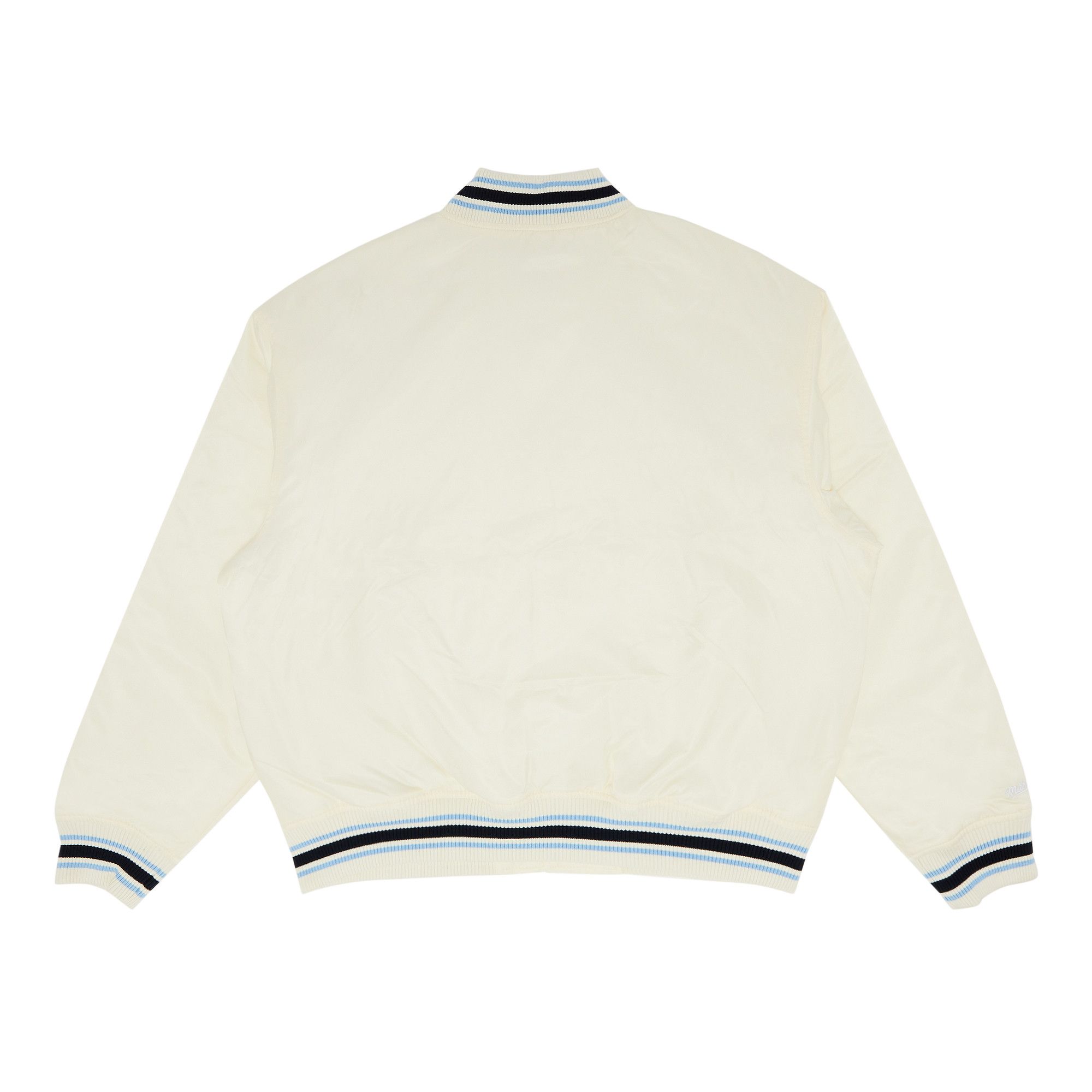 supreme mitchell&ness コラボ スタジャン ホワイト Supreme®/Mitchell & Ness® Satin Varsity Jacket | Supreme 21ss