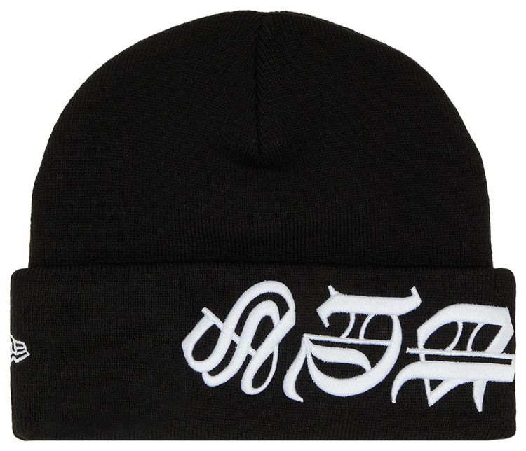 Supreme New Era Blackletter Beanie Black