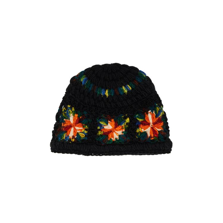 Supreme Crochet Beanie Black