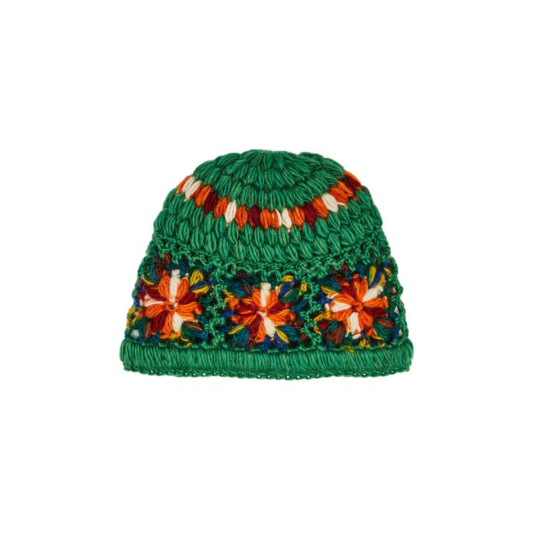 Supreme Crochet Beanie Green