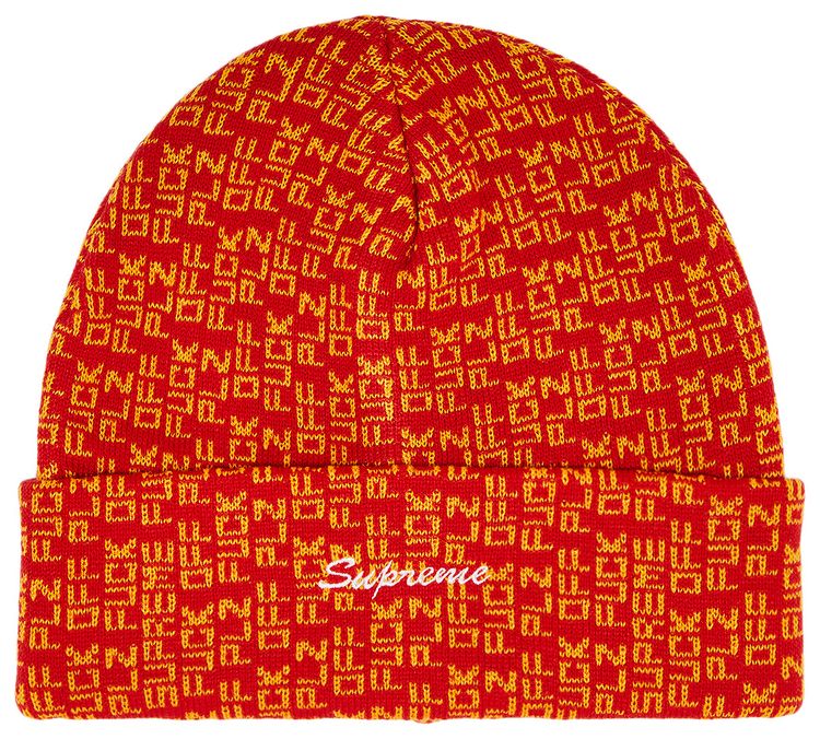 Supreme Fuck Off Beanie Red