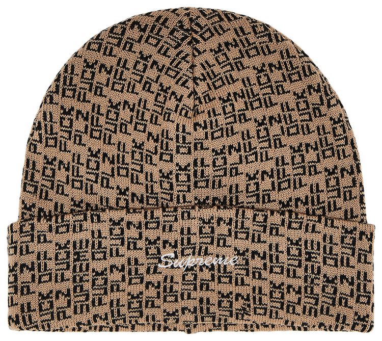 Supreme Fuck Off Beanie Tan