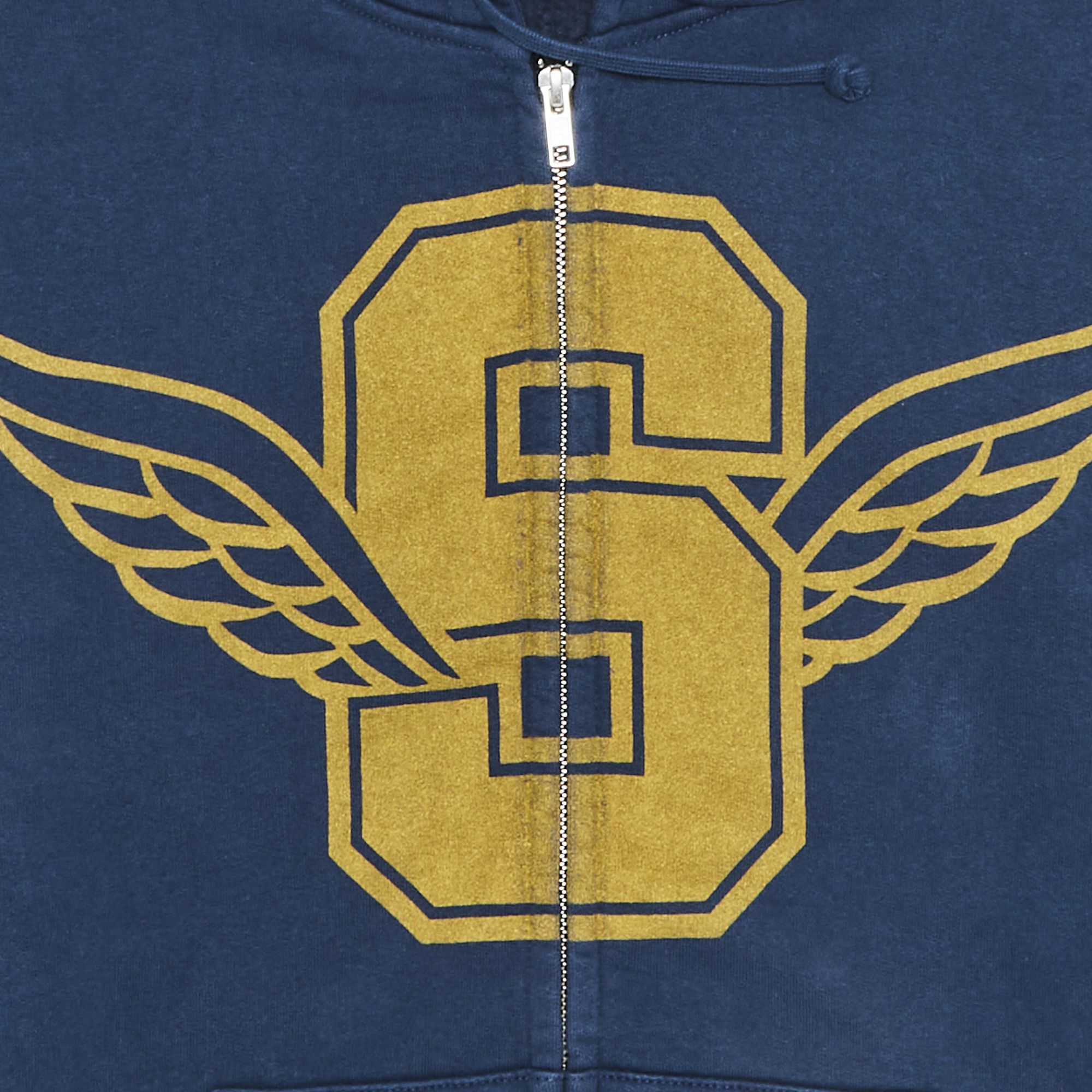 Buy Supreme Wings Zip Up Hooded Sweatshirt 'Dark Blue