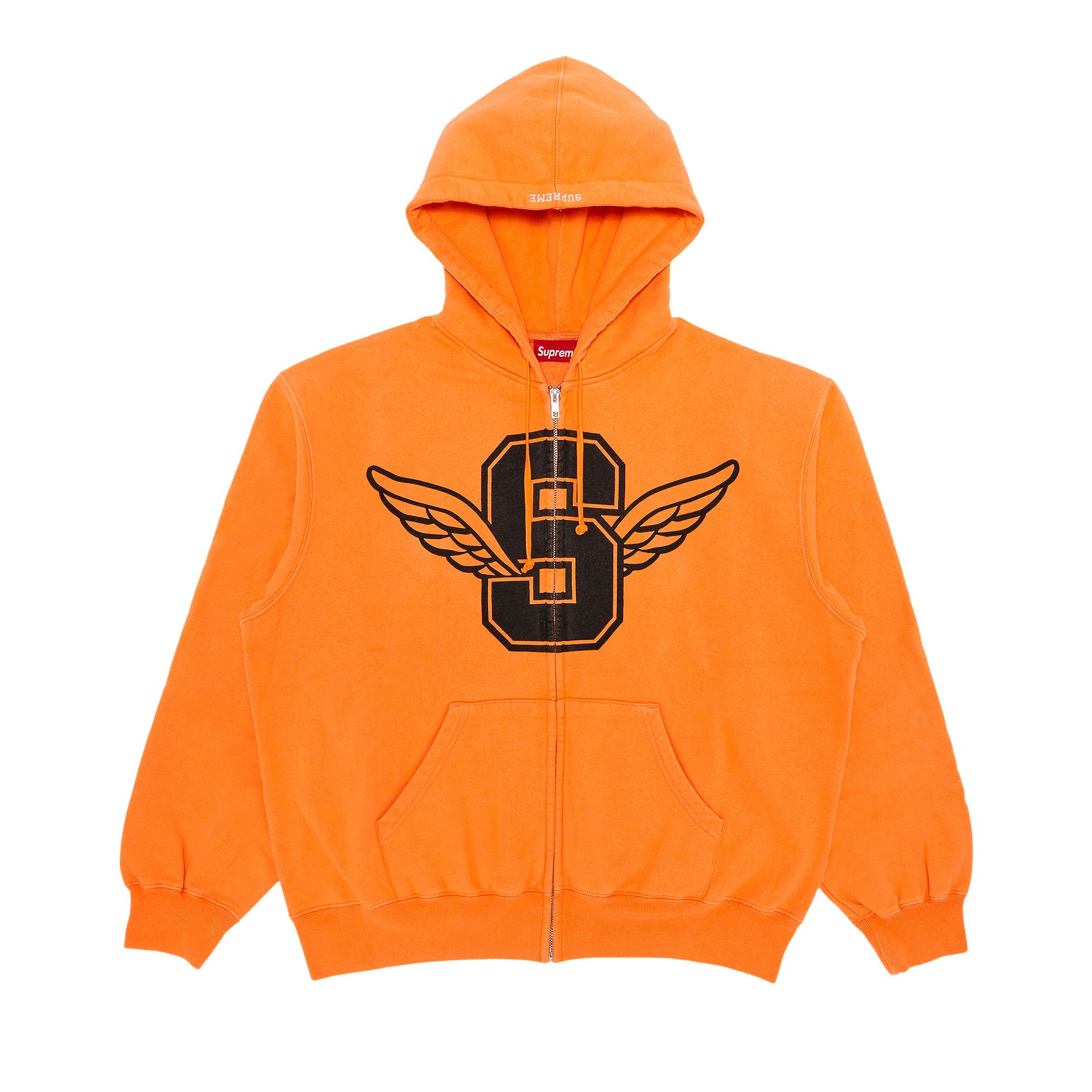 Buy Supreme Wings Zip Up Hooded Sweatshirt 'Light Orange Buy Supreme Wings Zip Up Hooded Sweatshirt 'Light Orange