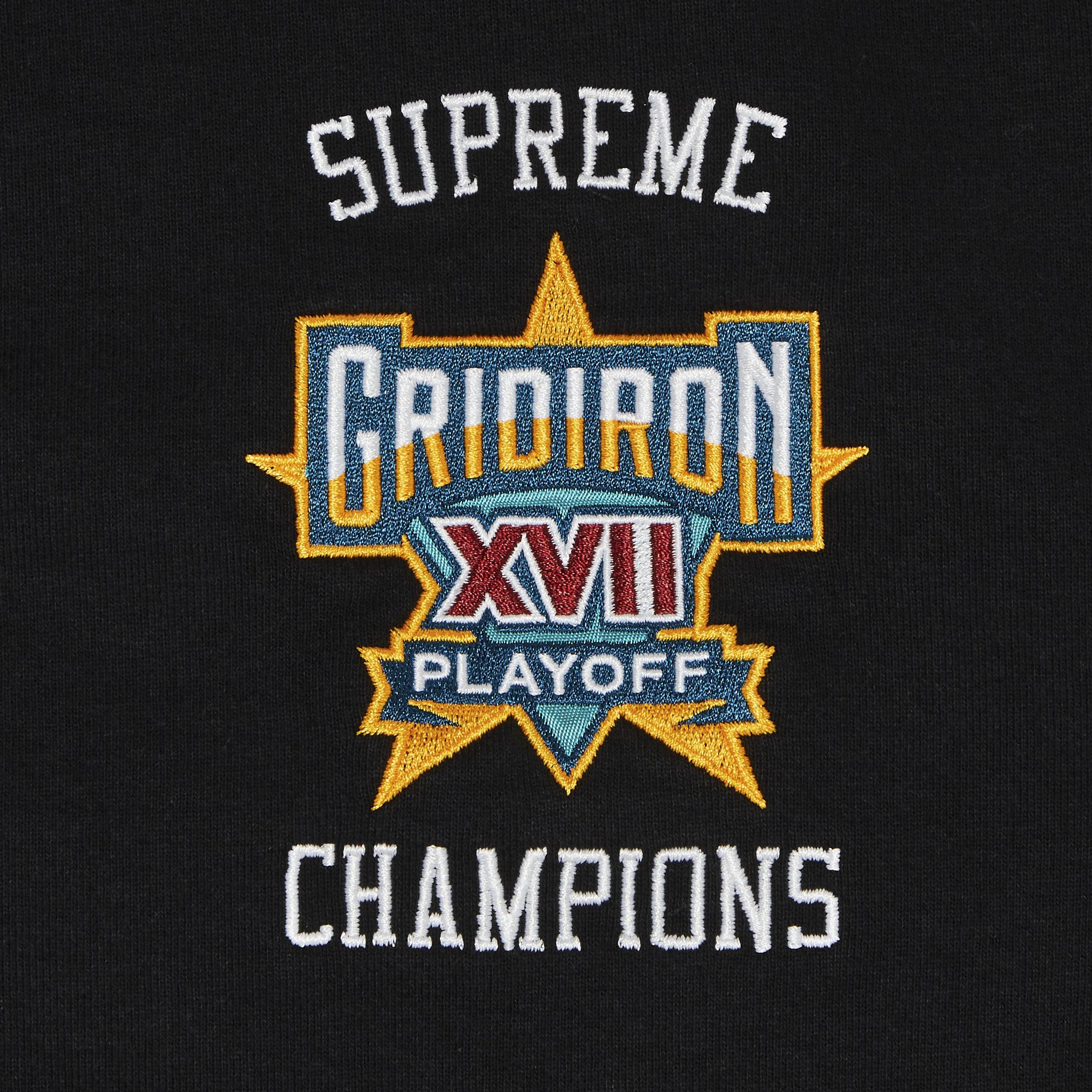 Buy Supreme Playoffs Zip Up Hooded Sweatshirt 'Black