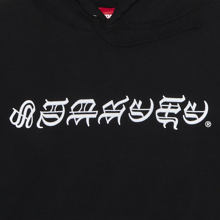 Supreme Blackletter Hooded Sweatshirt Black