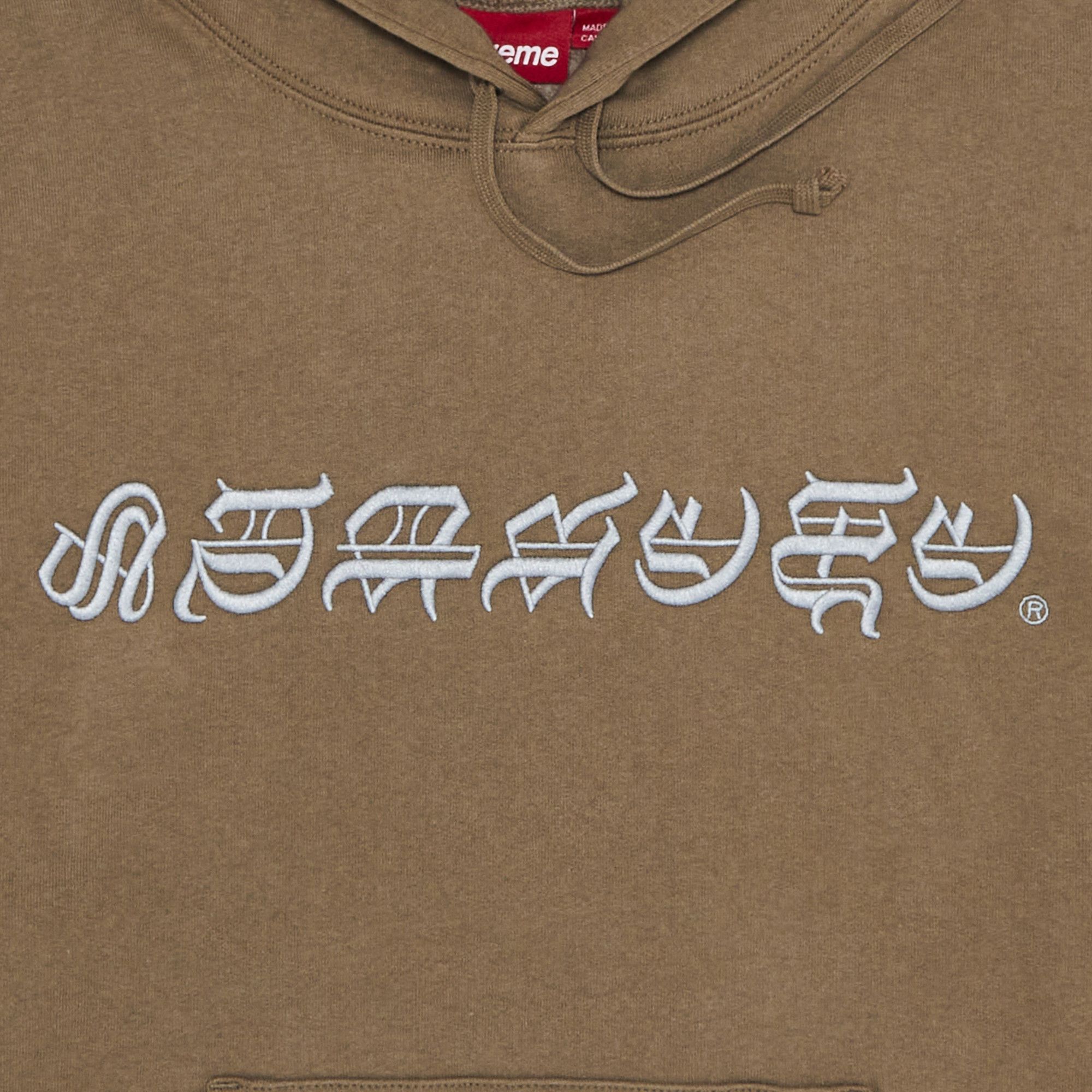 【Supreme】Blackletter Hooded Sweatshirt★Dusty Brown★25SS Supreme Blackletter Hooded Sweatshirt Dusty Brown Men's