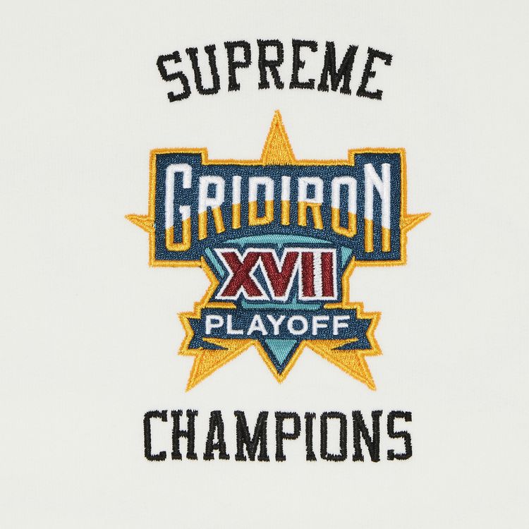 Supreme Playoffs Zip Up Hooded Sweatshirt White