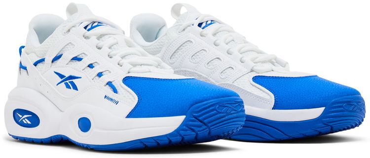 Reebok Solution Mid White Electric Cobalt